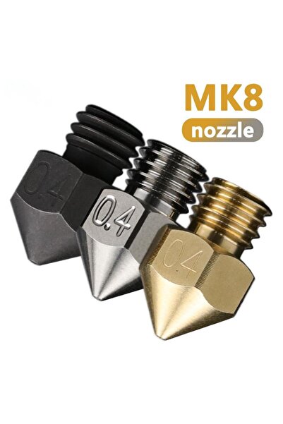 Choice1 1.75 0.4MM 2 قطعة فوهة نحاسية عالية الجودة من الفولاذ المقوى السويسري MK8 500 درجة مئوية لألياف الكربون النايلون Ne