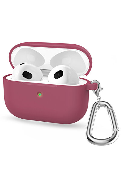 Choice غطاء باللون الأحمر الوردي لسماعات AirPods الجيل الثالث، ملحقات سماعات ...
