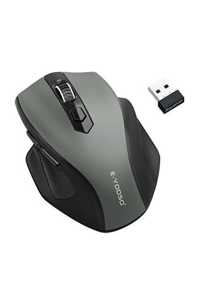 Choice black E-YOOSO 2.4G Wireless Mouse Portable Ergonomic Mouse Supports Power-saving Mode and Low Batter
