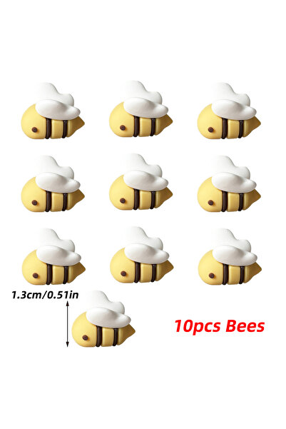 Choice 10 قطع من زينة الكيك على شكل نحلة صغيرة لطيفة لتزيين الكيك الريفي وحفل...