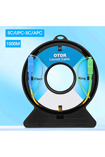 Choice1 كابل إطلاق OTDR أحادي الوضع بطول 1 كم SCAPC-SCUPC SM بطول 1 كم، مقياس انعكاس المجال الزمني البصري، الألياف البصرية