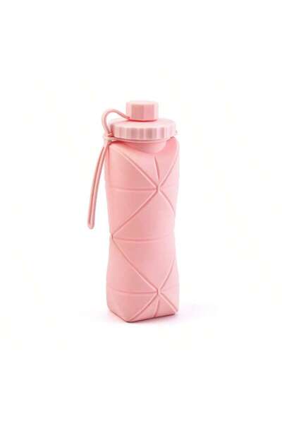 Choice Pink 1Pc 600mlLarge Collapsible Silicone Cup-Portable Travel Water Bot...