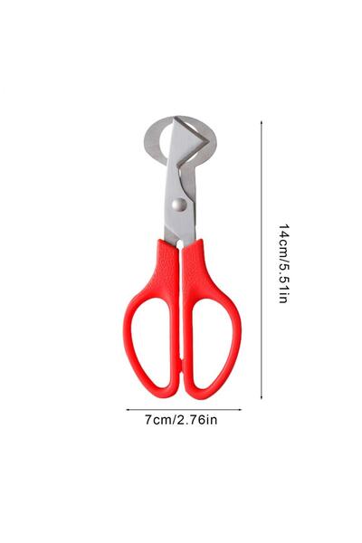 Choice4 طائر السمان الأحمر، شق مفتوح، قشر بيضة صغير، مقص، فاصل قشر بيض الطيور...