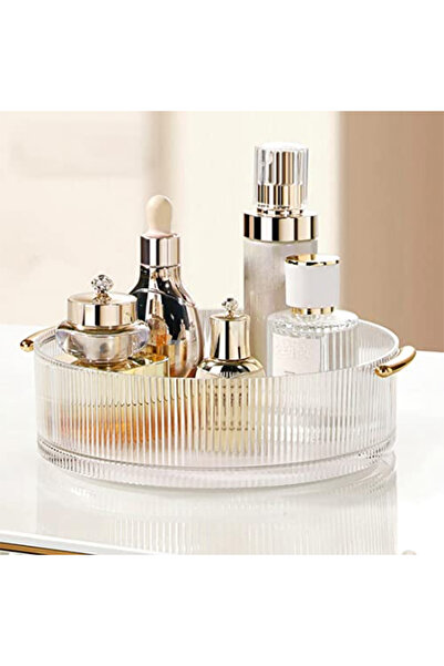 Choice صندوق تخزين مستحضرات التجميل الشفاف القابل للدوران 360 درجة، صندوق تخز...