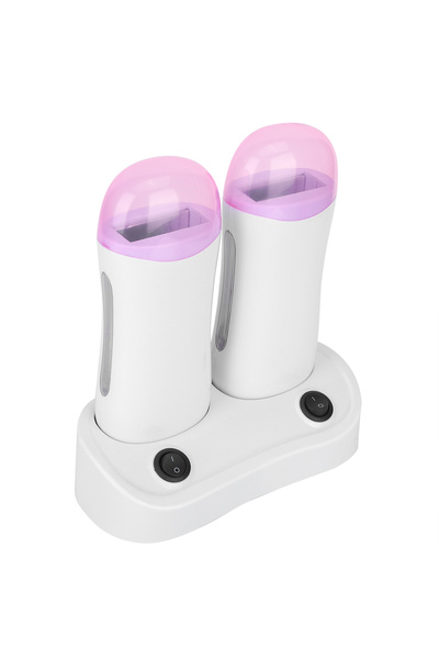 Choice A Double Cartridge Wax Depilatory Roller Warmer Heater Waxing Body Hair Removal Machine EU Plug 220V