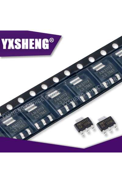 Choice3 3.3 فولت (50 قطعة) 50 قطعة AMS1117 SOT223 دارة الجهد 3 فولت 3 AMS1117...