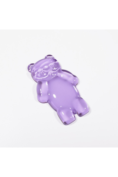 Choice وسادة ماوس أرجوانية لطيفة على شكل دب كرتوني مقاس 14.8 × 9.3 × 2 سم، واقي معصم، مقاوم للماء ومضاد للانزلاق، مسند يد لجهاز G