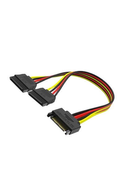 Choice كابل طاقة للقرص الصلب SATA إلى SATA ثنائي 15 سنًا ذكر إلى 2 × SATA 15 ...