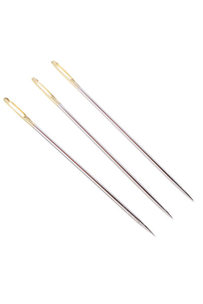 Choice 3 قطع إبر خياطة ذات عيون كبيرة وطويلة للغاية، أداة تطريز وخياطة من الف...