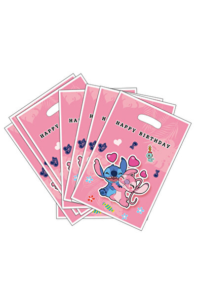 Miniso 25x16.5 سم 30 قطعة 30 قطعة من أكياس هدايا حفلات أعياد الميلاد من ديزني ستيتش، أكياس حلوى ستيتش، أكياس هدايا ستيتش، أ