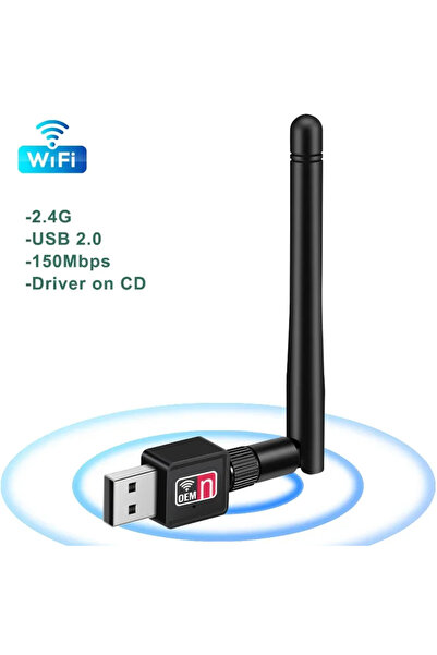 Choice1 kebidumei External Antenna USB WiFi 150Mbps Adapter Mini 2.4G Wireles...