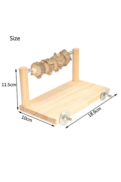 Choice wood 1Set Pepper Wood Parrot Stand PlatformToy for Bird Tiger Skin Cla...