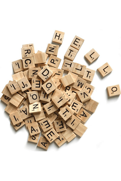 Choice 52PCS A 52pcs Wood Letter Tiles, DIY Wood Gift Decoration - Making Alp...