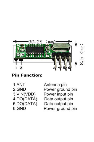 Choice وحدة استقبال RF 433 ميجا هرتز، جهاز إرسال واستقبال Superheterodyne ASK 433 ميجا هرتز مع هوائي