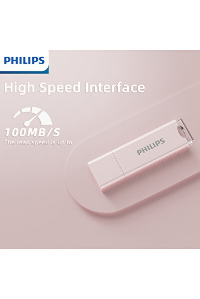 Philips 64 GB Pink USB2.0 USB Flash Drive 8GB 16GB 32GB 64GB USB Memory Stick Pen Drive High Speed
