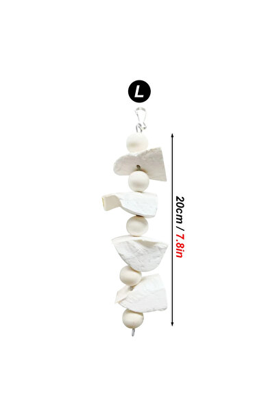 choice2 عظمة الحبار لعبة مضغ معلقة للطيور وأسنان طيور الببغاء ومكملات الكالسي...