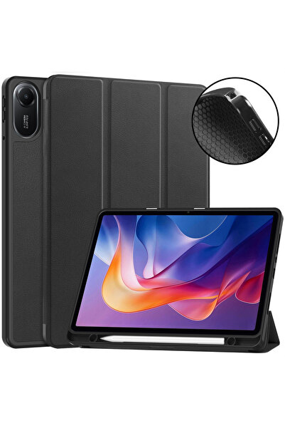 Choice Redmi Pad 2 2025 black Tablet Case for Redmi Pad 2 Case 11 inch with Pencil Holder PU Leather Soft