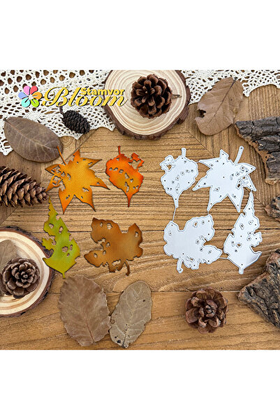 Choice قوالب قطع معدنية أصلية ريترو بروكين روتن الخريفية من أوراق القيقب لتزيين سجل القصاصات...