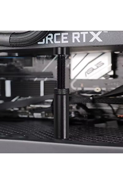 Choice حامل بطاقة الرسومات GPU أسود 73-120 مم يدعم حامل بطاقة الفيديو التلسكو...