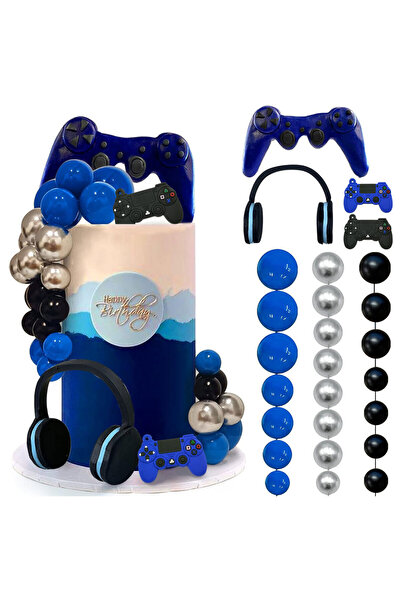 Choice 30 قطعة من زينة الكيك بموضوعات ألعاب الفيديو وسماعات الرأس ووحدة تحكم ...