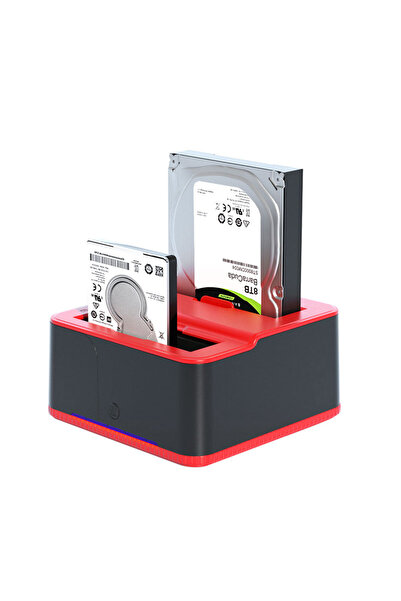 Choice EU-Red USB 3.0 Hard Drive Docking Station for 2.5/3.5 Inch SATA HDD & SSD Enclosure - HDD Docking St
