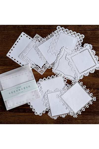 Choice 10 قطع من الدانتيل المقطوع الإبداعي DIY ديكور سكرابوكينغ الكولاج الجمالي مادة الكولاج غير المرغوب فيها.