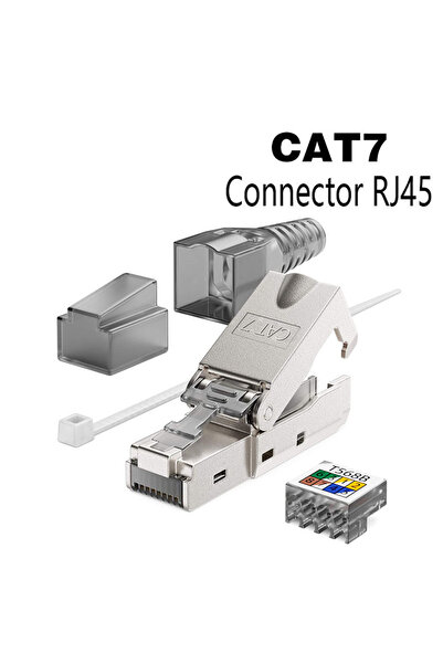 Choice موصل CAT7 CAT8 STP RJ45 CAT7 CAT6A موصل إيثرنت قابل لإعادة الاستخدام قابس معياري محمي