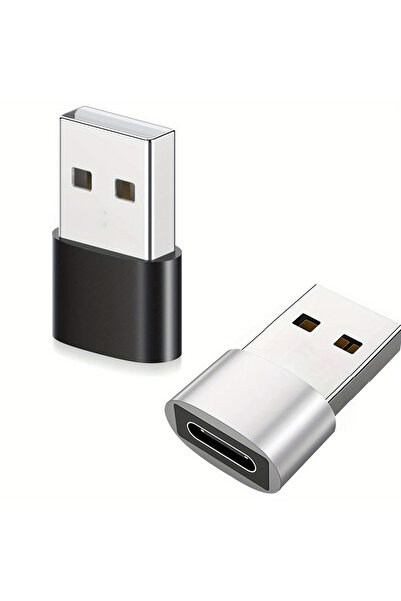 Choice Black and Silver 1/2pcs USB C Adapter Type C To USB Adapter for Mobil ...