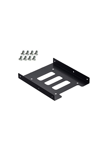 Choice حامل محرك أقراص صلبة SSD أسود مقاس 2.5 إلى 3.5 بوصة مع محول محرك أقراص صلبة