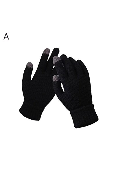 Choice قفازات شتوية دافئة للرجال والنساء، قفازات صوفية كلاسيكية قابلة للتمدد ...