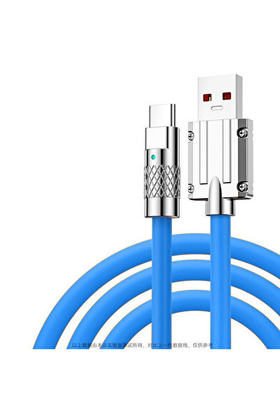 Choice 1M USB TO TYPE-C 120W 6A Super Fast Charge Type C Liquid Silicone Cabl...