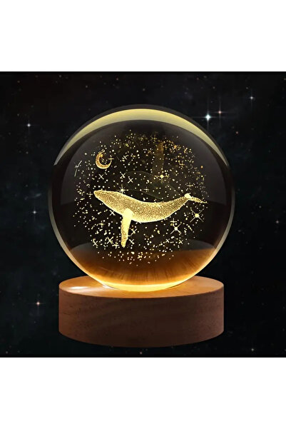 Choice USB Plug 2.36inch moon whale 1pc 3D Laser Engraving Moon with Whale Wa...