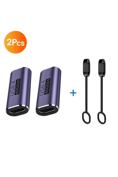 Choice USB-C F to F 2pcs USB4.0 Thunderbolt3 40Gbps Type C Female to Type C Female Coupler Adapter For Supe