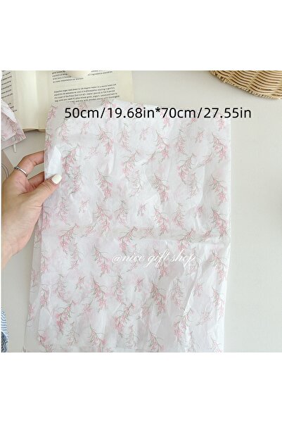 Choice زهور الربيع - 20 قطعة 10/20 قطعة ورق مناديل زهري وردي على شكل قلب للبن...