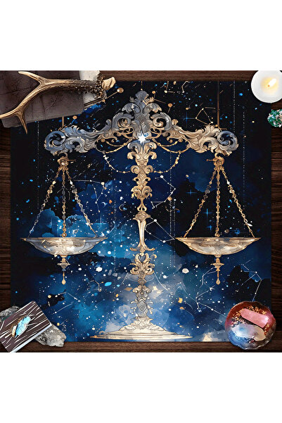 Choice 49x49(1.6X1.6FT YLB-968 VIKAMA Libra Astrology Tablecloth Gold and Sil...