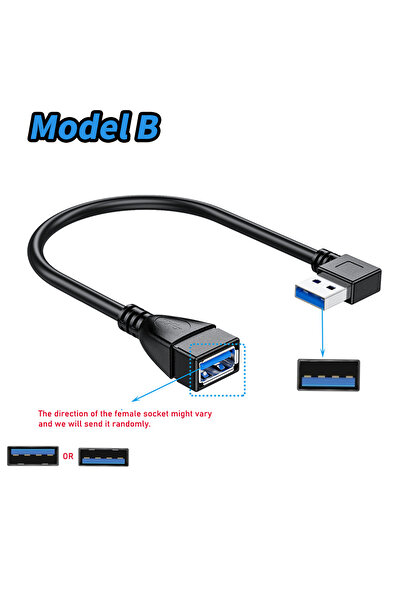 Choice كابل محول طراز B كابل تمديد USB 3.0 قصير كابل تمديد USB 3.0 ذكر إلى أن...