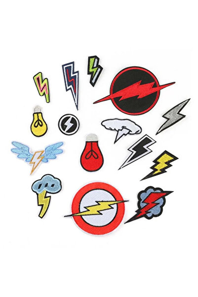 Choice15 1 Set-15PCS 5PCS,15PCS,Personalized Flashing Lightning Badges Clothe...