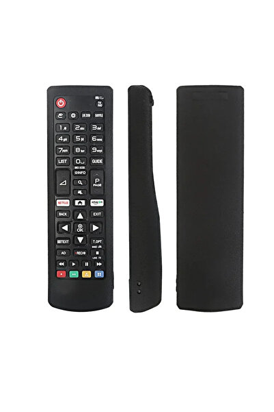 Choice غطاء حماية مقاوم للصدمات لجهاز التحكم عن بعد للتلفزيون باللون الأسود قطعة واحدة متوافق مع AKB73715601 AKB73975702 AKB737