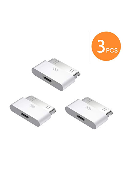 Choice1 3 قطع محول لايتنينج إلى 30Pin، محول شحن ومزامنة من 8Pin ذكر إلى 30Pin...