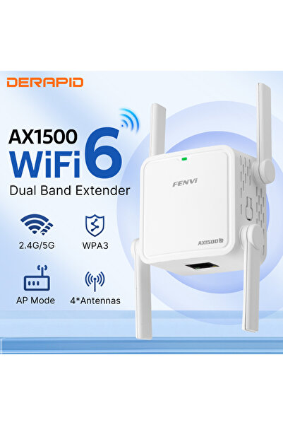 Choice US Plug Fenvi WiFi 6 Repeater AX1500Mbps Dual Band 2.4GHz/5GHz Wireless Range Extender Signal Booste