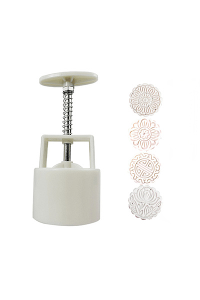 Choice قالب كيك قمري دائري 100 جرام، 4 قطع، وزن 50 جرام/75 جرام/100 جرام، قال...