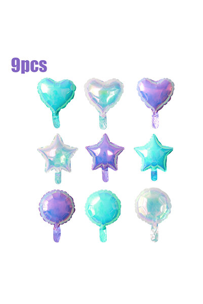 Choice بالونات ثلاثية الأبعاد بألوان قوس قزح، ونجمة، وقلب، وكرة دائرية، مقاس ...