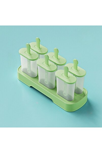 choice2 مجموعة خضراء من 6 قطع من قوالب المصاصات الثلجية، صانعة المصاصات الثلج...