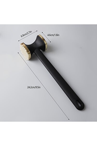 Choice مطرقة لحم ذهبية قطعة واحدة، مطرقة لحم من سبائك الزنك، آلة طهي، أدوات مطبخ، ملحقات المطبخ