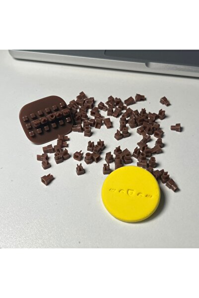 Choice طوابع بلاستيكية صغيرة الحروف والأرقام، مجموعة طوابع سيراميك أبجدية رقم...