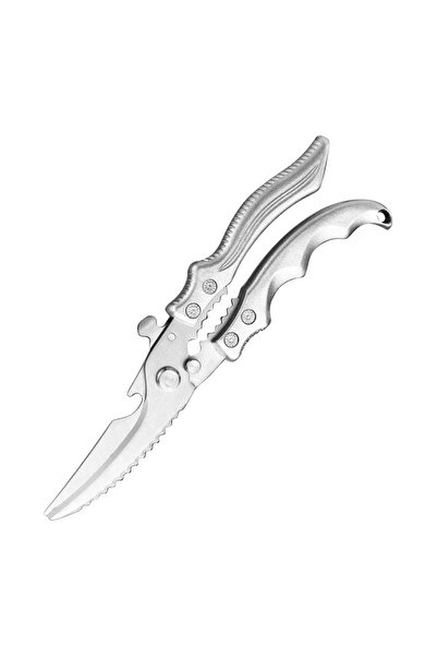 Choice مقص عظام الدجاج مقص مطبخ من الفولاذ المقاوم للصدأ مقص عظام الدجاج بمقبض بلاستيكي متعدد الوظائف