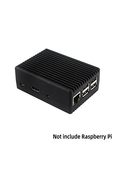 Choice Black Raspberry Pi 3 Alumimum Case Passive Cooling Armor Metal Shell with Thermal Pad Heat Sink for