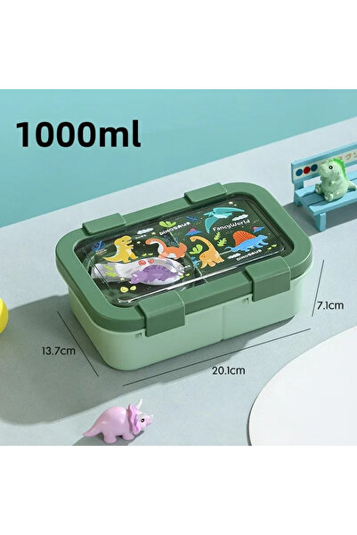 Choice صندوق بينتو محمول من الكرتون بسعة 1000/1350 مل من Green-PP مع وعاء حسا...