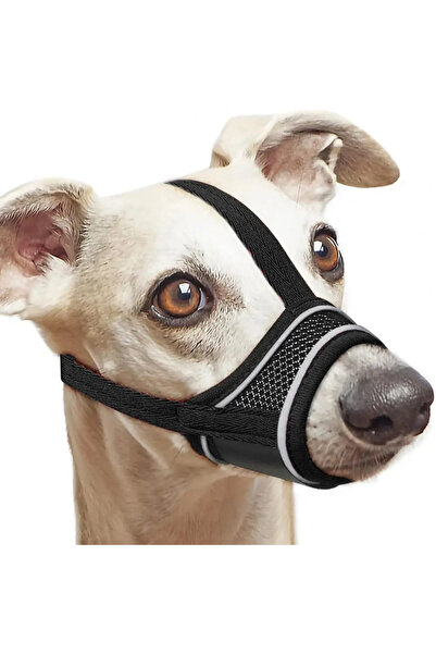 Choice كمامة كلب قابلة للتعديل وقابلة للتنفس باللون الأسود - قناع ناعم مضاد ل...