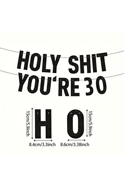 Choice 30th Black "Oh My God, You're 18, 21, 30, 40, 50, 60, 70" Birthday Par...